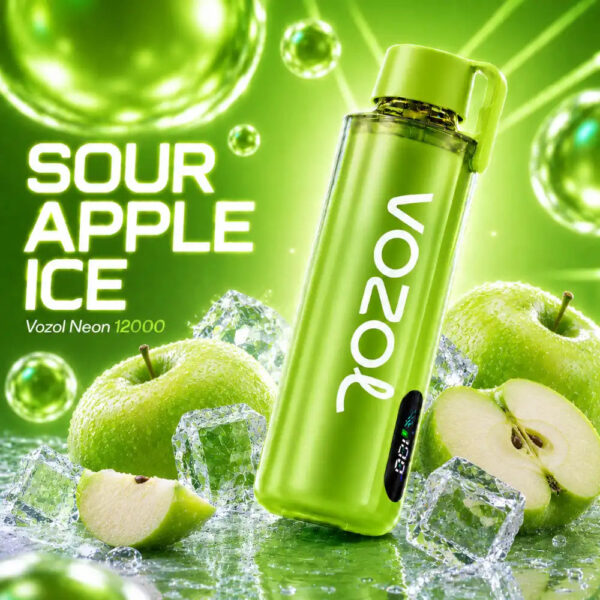 Vozol-Neon-12000-Pro-Sour-Apple-Ice Vozol Vape Neon 12000 Pro