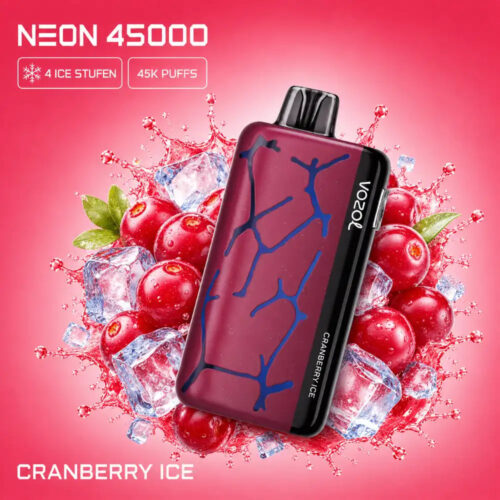 Vozol-Vape-Neon-45000-Cranberry-Ice Vozol Vape Neon 45000 - Cranberry Ice