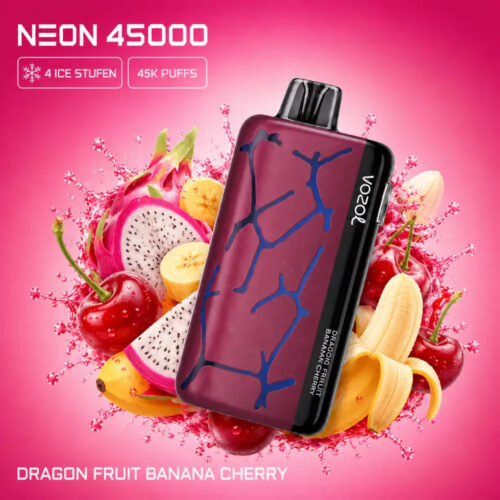 Vozol-Vape-Neon-45000-Dragon-Fruit-Banana-Cherry Vozol Vape Neon 45000 - Dragon Fruit Banana Cherry