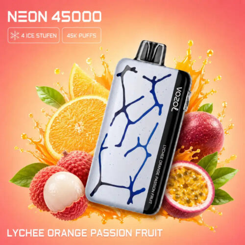 Vozol-Vape-Neon-45000-Lychee-Orange-Passion-Fruit Vozol Vape Neon 45000 - Lychee Orange Passion Fruit