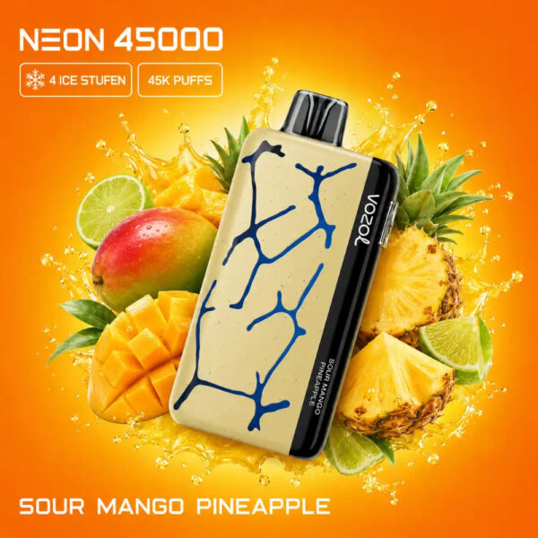 Vozol-Vape-Neon-45000-Sour-Mango-Pineapple Vozol Vape Neon 45000