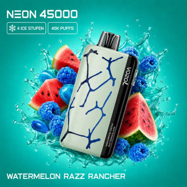 Vozol-Vape-Neon-45000-Watermelon-Razz-Rancher Vozol Vape Neon 45000