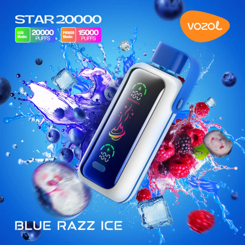 Vozol-Vape-Star-20000-Blue-Razz-Ice-1-1 Vozol Vape Star 20000 - Blue Razz Ice