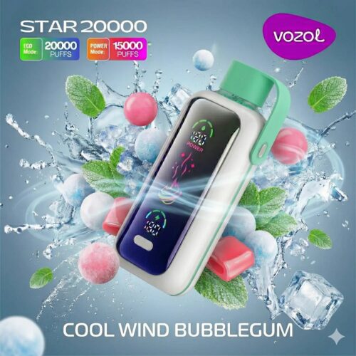 Vozol-Vape-Star-20000-Cool-Wind-Bubblegum-1-1 Vozol Vape Star 20000 - Cool Wind Bubblegum