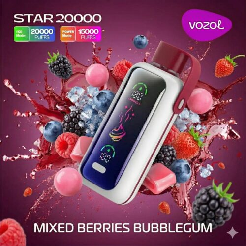 Vozol-Vape-Star-20000-Mixed-Berry-Bubblegum-1-1 Vozol Vape Star 20000 - Mixed Berries Bubblegum