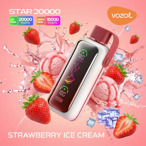 Vozol-Vape-Star-20000-Strawberry-Ice-Cream-1 Vozol Vape Star 20000 - Strawberry Ice Cream
