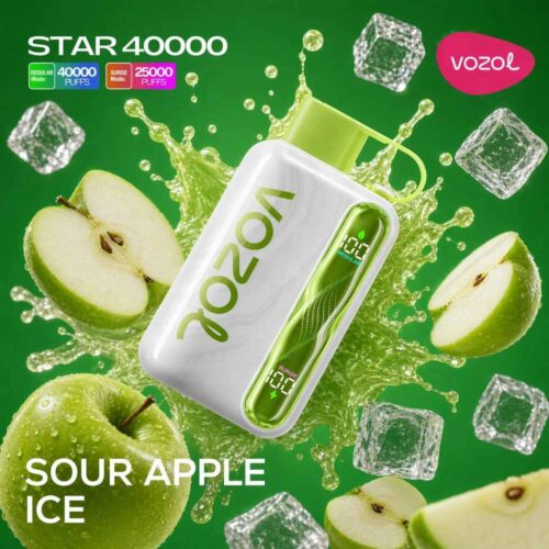 Vozol-Vape-Star-40000-Sour-Apple-Ice Vozol Vape Star 40000 - Sour Apple Ice