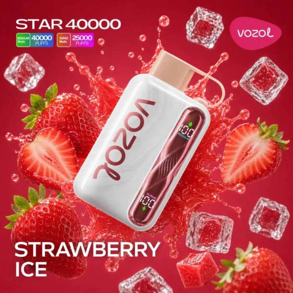 Vozol-Vape-Star-40000-Strawberry-Ice Vozol Vape Star 40000 - Strawberry Ice