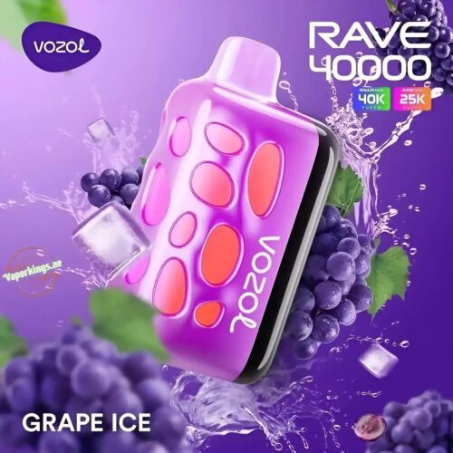 vozol-rave-40000-grape-ice Vozol Vape Rave 40000 - Grape Ice