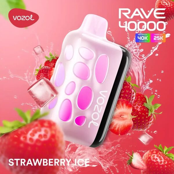 vozol-rave-40000-strawberry-ice Vozol Vape Rave 40000 - Strawberry Ice