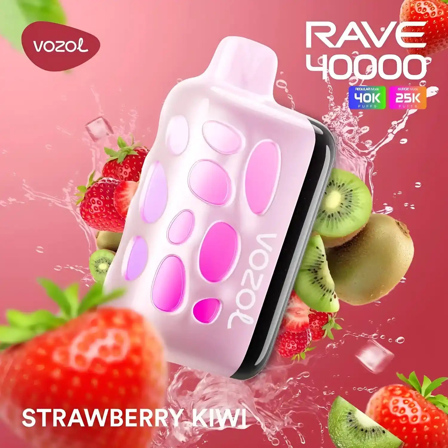 Vozol Vape Rave 40000 - Strawberry Kiwi