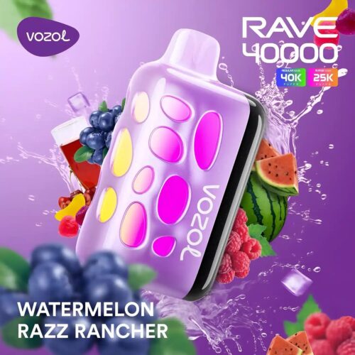 vozol-rave-40000-watermelon-razz-rancher Vozol Vape Rave 40000 - Watermelon Razz Rancher